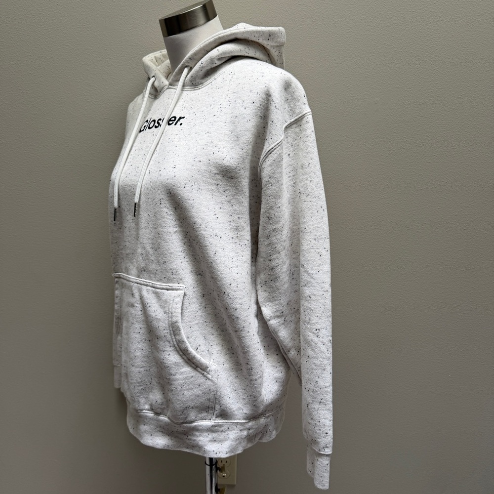 Glossier Light Gray Speckled Hoodie - Picture 6 of 7